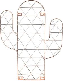 img 1 attached to 🌵 Juvale Rose Gold Cactus Wire Grid Photo Holder: Stylish Picture Display for Wall (13 x 17 Inches)