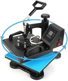 img 4 attached to 🌞 Aonesy 12x10 Heat Press Machine - Swing Away 360-degree Rotation, Digital Heat Transfer Sublimation for T Shirts, 12 x 10 Inch