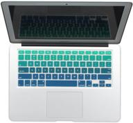 🔋 gradient green ombre keyboard cover protector for macbook air/pro 13''/15''/17'' - batianda silicone skin logo