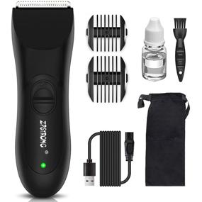 img 4 attached to 🔌 Ultimate Male Hygiene Ball Shaver - Waterproof Groin Hair Trimmer for Men, Electric Clipper with Safe Ceramic Blade, USB Charged