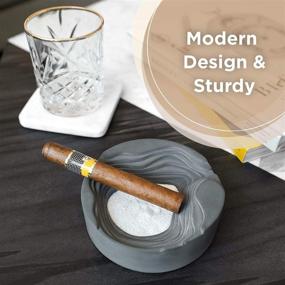 img 2 attached to 🚭 Stylish and Versatile: Varato Design Ashtray for Indoor and Outdoor Use