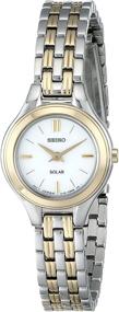img 3 attached to ⌚ Seiko Women's SUP210 Solar-Power Two-Tone Watch - Timeless Classic for Enhanced Visibility and Style
