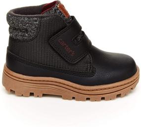 img 3 attached to Carters Kelso Fashion Black Toddler Boys' Shoes