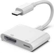 улучшенное аудио-визуальное восприятие: адаптер apple mfi certified lightning to hdmi для iphone 11/xs/xr/x/8/7 - 1080p цифровой av синхронный экранный коннектор. логотип