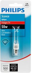 img 2 attached to 💡 Brilliantly Brighten Your Space with Philips 415554 Sconce 50-Watt T4 Mini-Candelabra Base Light Bulb