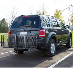 img 3 attached to 📦 Convenient and Durable 60" Long Steel Basket Folding Hitch Cargo Carrier by Rage Powersports Elevate Outdoor (Model: CCB-F6020-DLX)