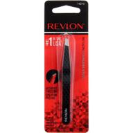 revlon expert tweezer, slant tip (pack of 3): precision eyebrow grooming tool for effortless hair removal logo