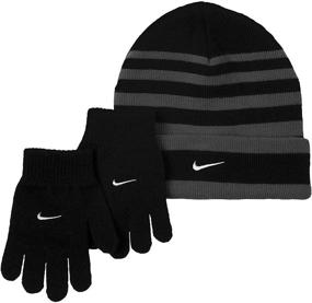 img 1 attached to 🧤 Nike Cold Weather Hat and Gloves Set for Boys