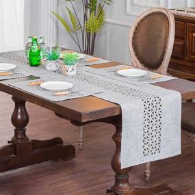 img 3 attached to 🍽️ Enhance Casual Dining with ARTABLE Rectangle Runners: Perfectly Trimmed for Picnics