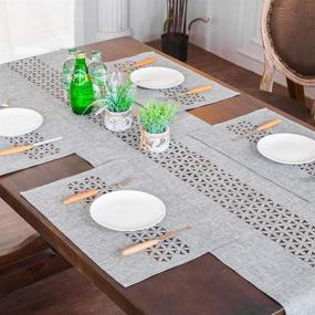 img 2 attached to 🍽️ Enhance Casual Dining with ARTABLE Rectangle Runners: Perfectly Trimmed for Picnics