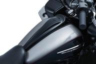 🏍️ улучшите свой мотоцикл harley-davidson с помощью гладкой консоли kuryakyn 5689 signature series от jim nasi - глянцево черная (2008-2016) логотип