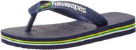 havaianas brazil logo flip flop sandal: unisex-child's footwear for summer comfort logo