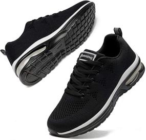 img 4 attached to Alicegana Athletic Sneakers Comfortable Breathable Sports & Fitness for Running