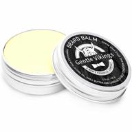 gentle vikings beard balm for men - all-natural leave-in conditioner: strengthening & softening beards and mustaches | vegan-friendly organic oils and butters for optimal results logo