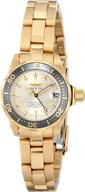 🌟 invicta-14987 pro diver women's gold watch with japanese quartz analog display logo