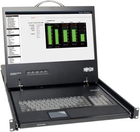 img 1 attached to 💻 Tripp Lite B021-000-19 KVM Rack Console - 1U Rackmount with 19-inch LCD Display