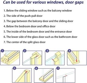 img 2 attached to 🪟 Transparent Silicone Window Weather Stripping