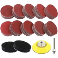 🔄 coceca 180pcs 2 inches sanding discs pad kit for drill sander - complete with backer plate and quarter inch shank logo