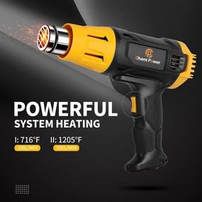 img 3 attached to 🔥 C P CHANTPOWER Heat Hun: 1800W Hot Air Gun – Dual Temperature Control, 4 Nozzles & Scraper Included