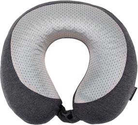 img 4 attached to Travelon Cooling Neck Pillow Charcoal Bedding for Bed Pillows & Positioners