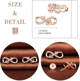 img 3 attached to 💎 Infinity Silver Winding Earrings for Girls - Timeless Jewelry