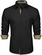 👔 hisdern contrast classic paisley shirts: high-end men's clothing with a regal touch logo