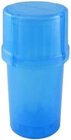 img 1 attached to 🔵 MedTainer Blue: Revolutionary Storage Container with Built-In Grinder