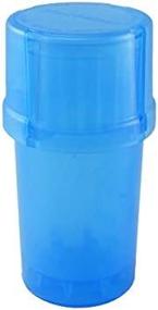 img 2 attached to 🔵 MedTainer Blue: Revolutionary Storage Container with Built-In Grinder