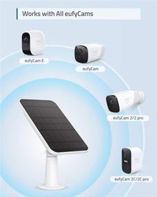 img 2 attached to 🔋 Uninterrupted Power Solution for eufyCam: eufy security Certified eufyCam Solar Panel - Reliable 2.6W Continuous Power, Weatherproof & Compatible (IP65)