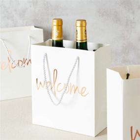 img 2 attached to 🛍️ Crisky Welcome Bags Rose Gold Gift Bags: Perfect for Wedding Guests, Birthdays, and More - Set of 25