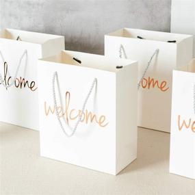 img 1 attached to 🛍️ Crisky Welcome Bags Rose Gold Gift Bags: Perfect for Wedding Guests, Birthdays, and More - Set of 25