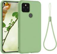 premium matcha green silicone gel case for google pixel 5a 5g - full body shockproof design - abitku logo