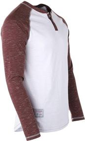 img 3 attached to ZIMEGO Men's Baseball Henley Shirts - Enhanced SEO