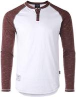 zimego men's baseball henley shirts - enhanced seo logo