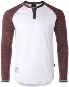 img 4 attached to ZIMEGO Men's Baseball Henley Shirts - Enhanced SEO