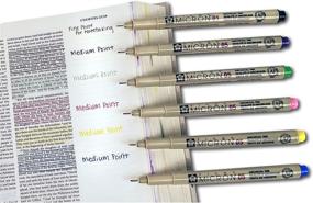 img 1 attached to 🖊 G.T. Luscombe Pigma Micron Bible Study Pen Kit - Fine & Medium Point, No Smearing or Fading, Bible Safe, Set of 6 Artist Pens - New Packaging