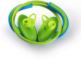 img 2 attached to Наушники Boompods Sportpods 2 In-Ear Bluetooth для спорта (синий/зеленый) - беспроводные спортивные наушники - мощные басы - влагозащищенные - эргономичные амбушюры