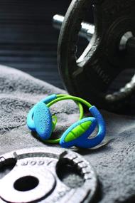 img 1 attached to Наушники Boompods Sportpods 2 In-Ear Bluetooth для спорта (синий/зеленый) - беспроводные спортивные наушники - мощные басы - влагозащищенные - эргономичные амбушюры