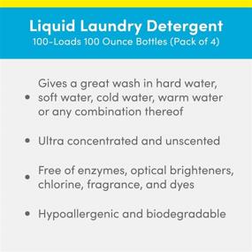 img 3 attached to 🧺 Pack of 4 Country Save Liquid Laundry Detergent Bottles, 100 Ounce - 100 Loads