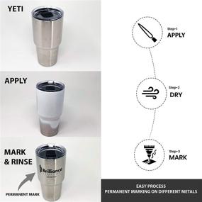 img 2 attached to Laser Marking Powder: Metals Marking with CO2, Fiber, YAG Lasers - Permanent, High Contrast, Brilliance Laser Inks - BLI101MBPWD