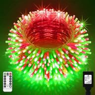 🎄 long outdoor christmas lights – 1000 led, 394ft, 8 modes & timer, waterproof fairy light string for xmas tree, wedding, holiday party, thanksgiving decoration логотип