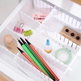 img 1 attached to 🗃️ Croing - 32 pcs White Drawer Dividers: Efficient Organizer and Separator for Ornament & Drawer Storage