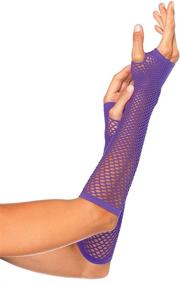 img 2 attached to 🧤 Leg Avenue Women's Triangle Fingerless Gloves: Ultimate Style and Comfort