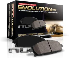 img 2 attached to Power Stop 17-1602 Z17 Ceramic Brake Pads: Multicolor Rear Pads with Hardware for Enhanced Performance