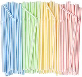 img 4 attached to Flexible Disposable Plastic Drinking Straws Household Supplies