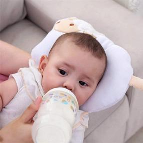 img 1 attached to 👶 StoHua Baby Flat Head Syndrome Prevention Pillow - Organic Cotton Infant Head Shaping Pillow for Newborns, Soft & Breathable Baby Sleeping Pillow