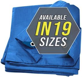 img 1 attached to Material Waterproof Tarpaulin Blue Lightweight Protection