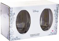 🌹 disney classics beauty & the beast collectible stemless tumbler glass set - 16oz - pack of 2 логотип