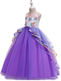 img 3 attached to 👸 Myrisam Birthday Princess: Vibrant Multicolored Clothing for Little Girls' Special Performances