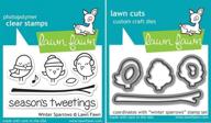 lawn fawn winter sparrows clear logo